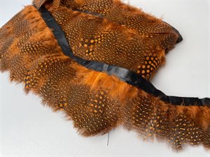 Fjerbånd - varm karamel, 6 cm